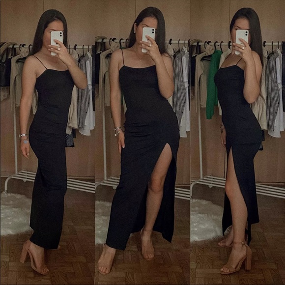 SOLD Black Long Gown/Dress - Picture 5 of 6
